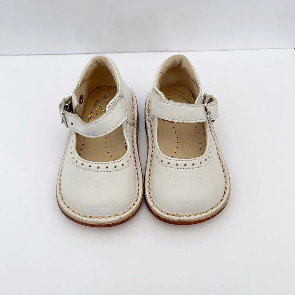 EUREKA BABY GIRL’S ARIEL HANDCRAFTED LEATHER MARY JANE SHOES SIZE EU 18 (SIZE 3)